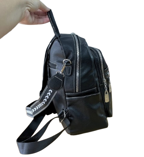 Ladies Classic Leather Backpack Bag