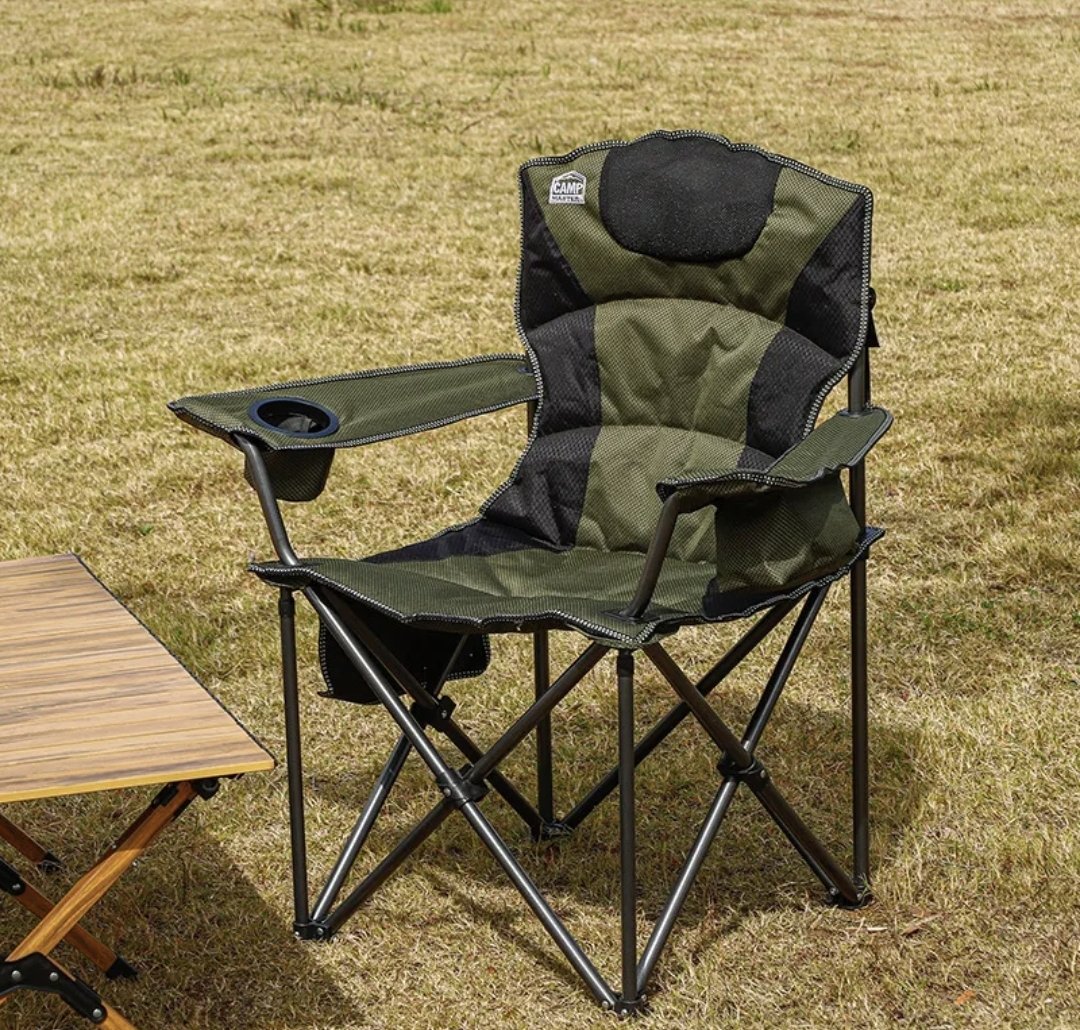 Folding Camping Chair With Cup Holder - Multicolor