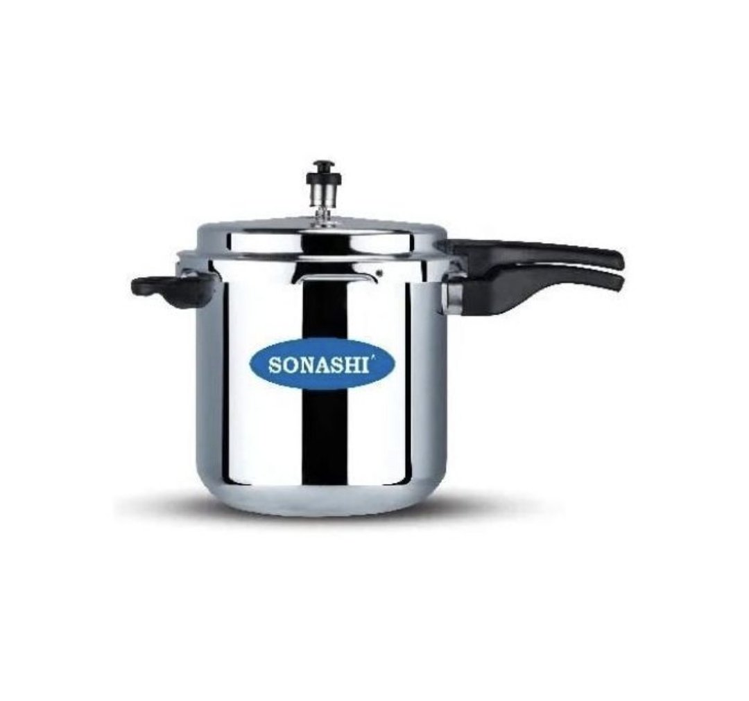 Sonashi Aluminum Pressure Cooker with Safety Valve - Multicolor
