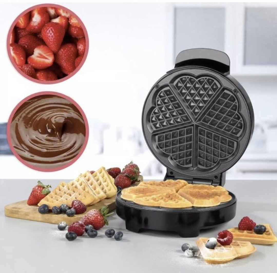 Hoffmans Electric Waffle Maker-Black.