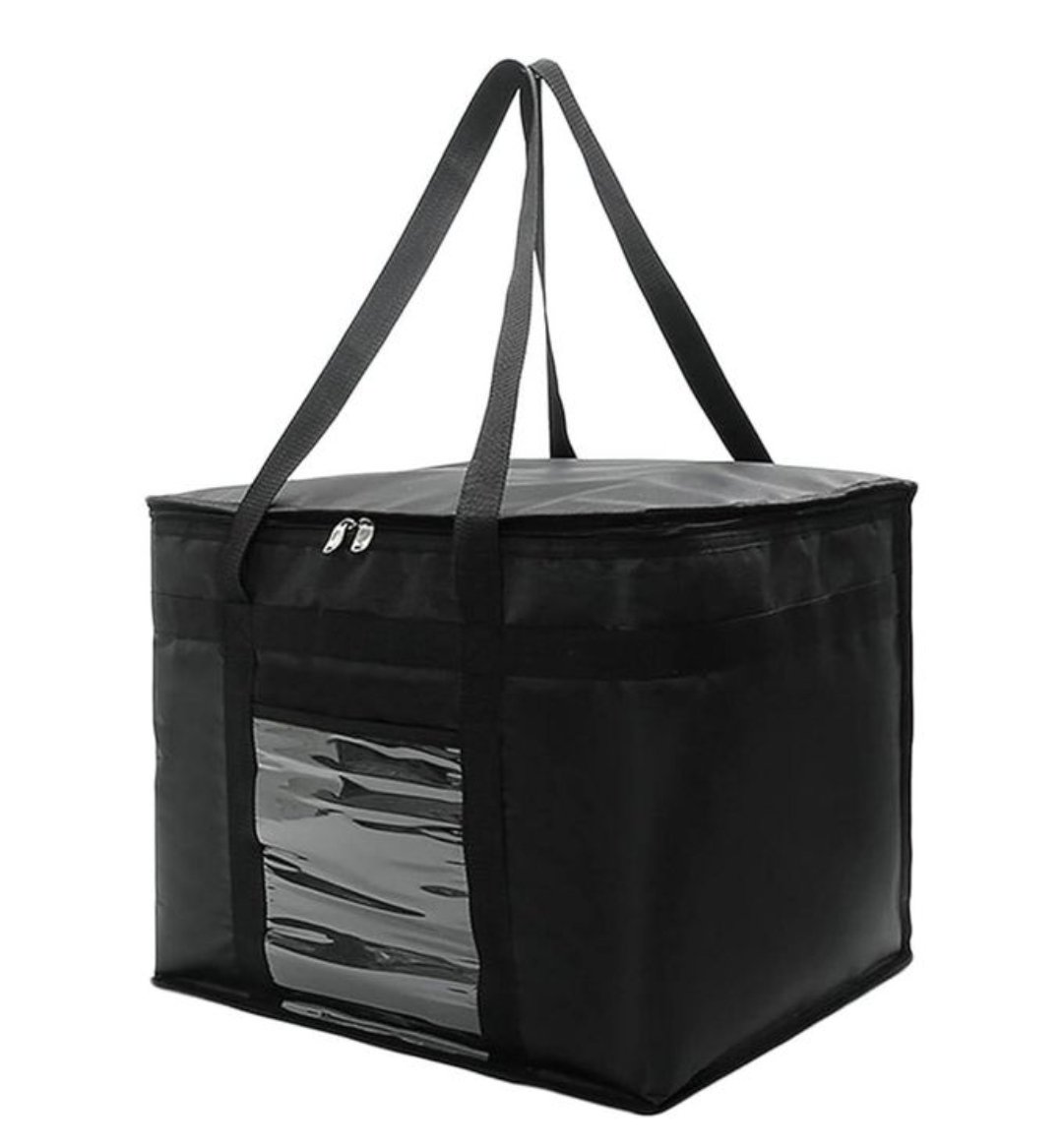 50 Litre Car Cooling Handbag Fresh Food Delivery Container Waterproof Ice Pack Groceries With Zipper Collapsible Insulated Thermal Lunch Box Bag Pizza Bag Camping Storage Basket Outdoor Travel Equipment