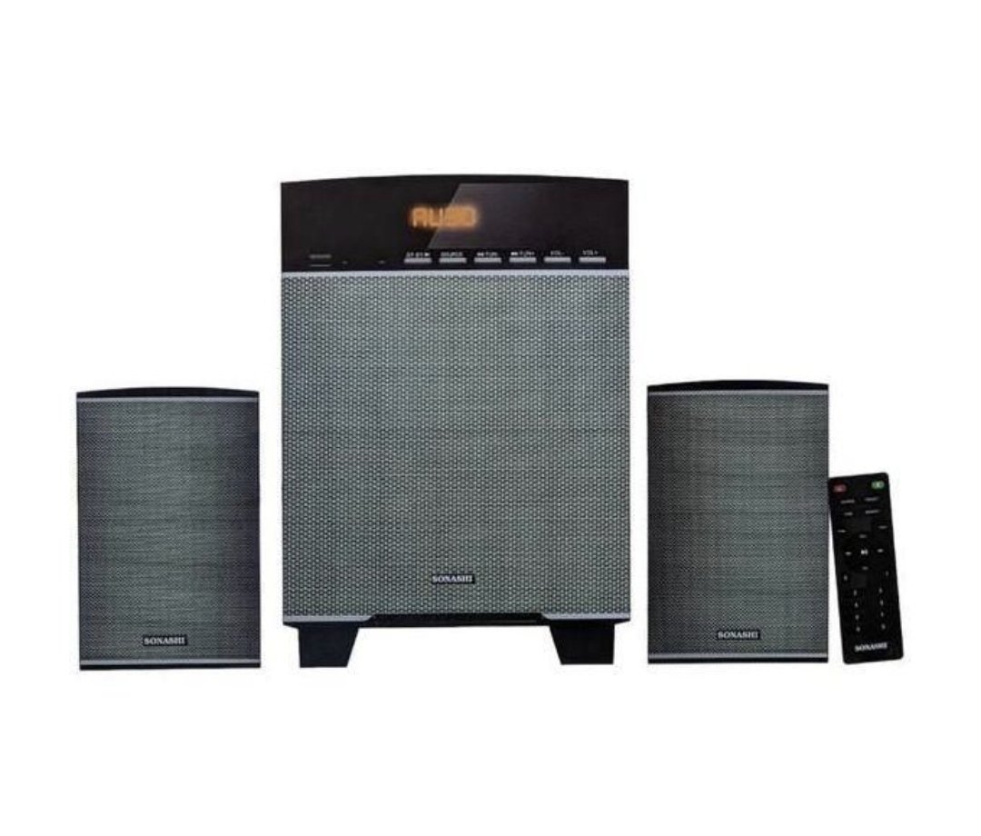 Sonashi 2.1CH Speaker Subwoofer Bluetooth Multimedia Strong Bass SHS-2115- Black