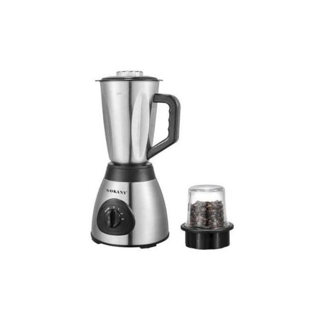 2 in 1 Hoffmans 1.5L Stainless Steel Jar Blender and Plastic Grinder