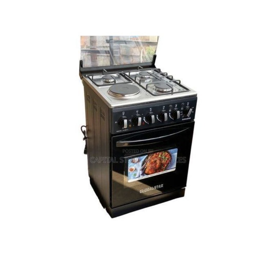Global Star Cooker 3 Gas + 1 Electric With Electric Oven And Automatic Ignition  60cm