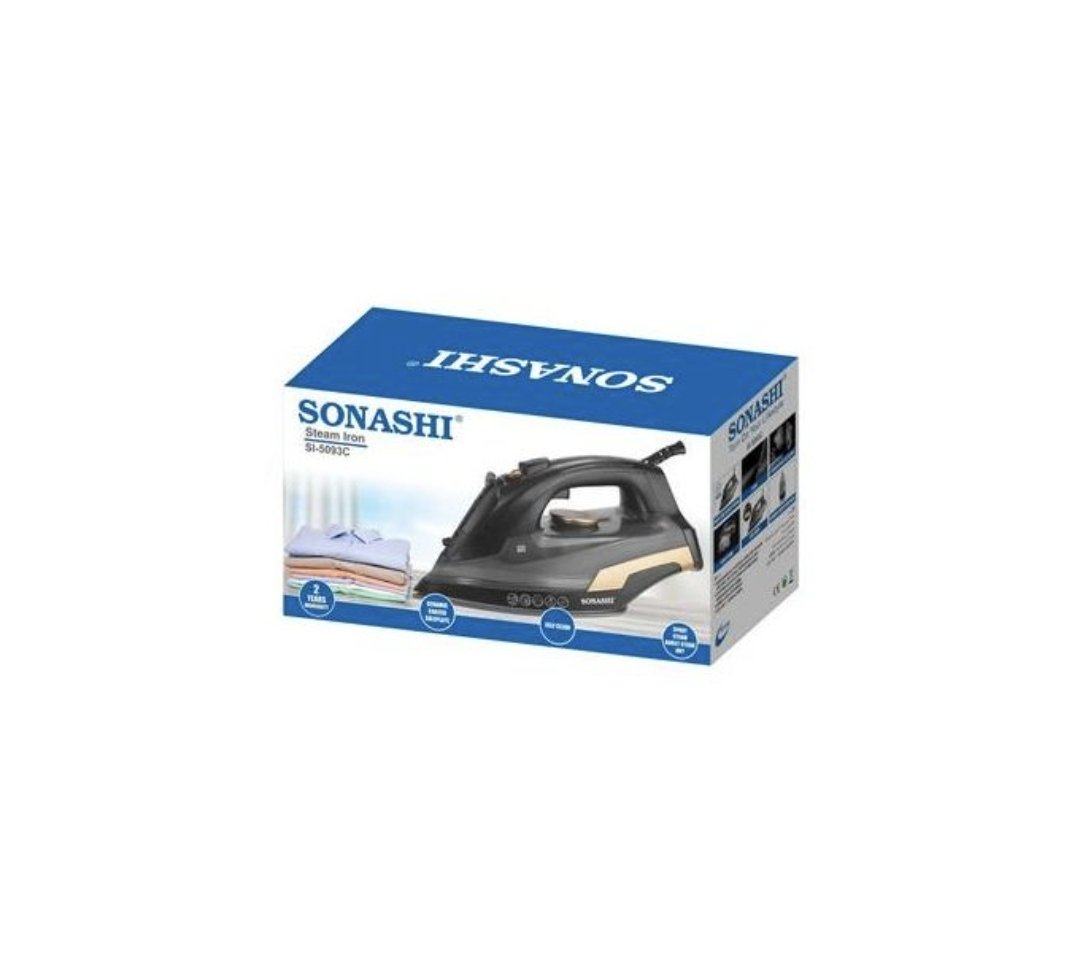Sonashi Steam Iron with Ceramic Coated Soleplate,Powerful Steam Burst SI-5093C