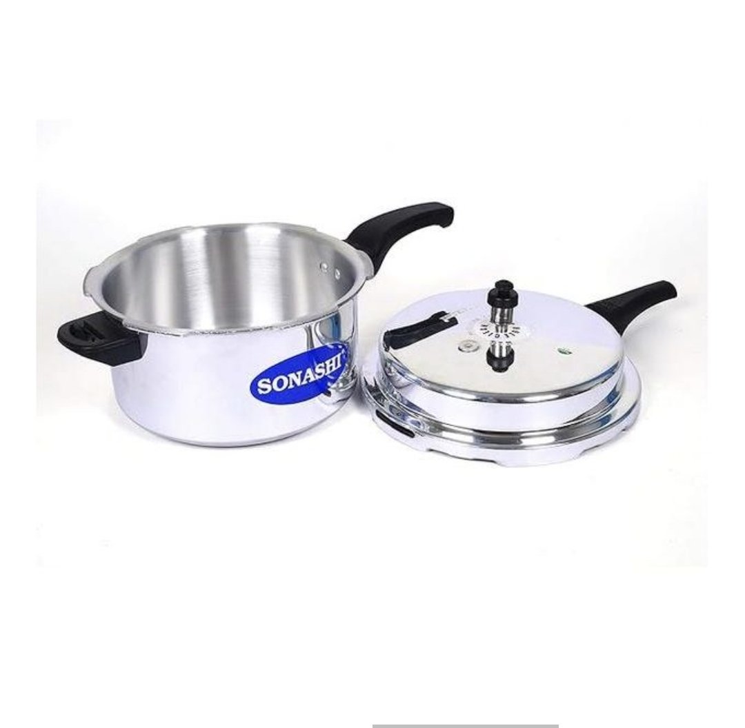 Sonashi 3Ltr Pressure Cooker Heavy-Base Aluminium SPC-230- Silver