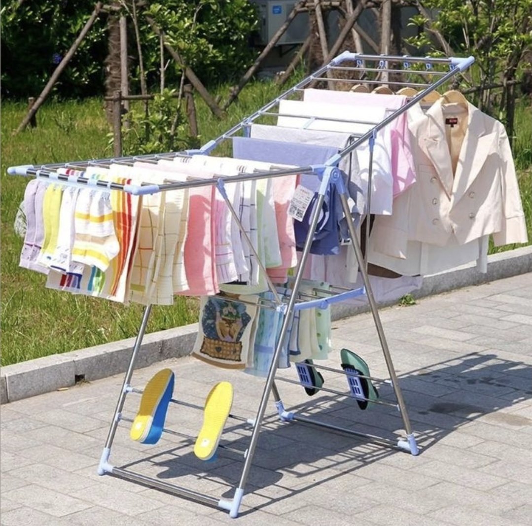 Stainless Steel Clothes Drying Rack-Multicolor