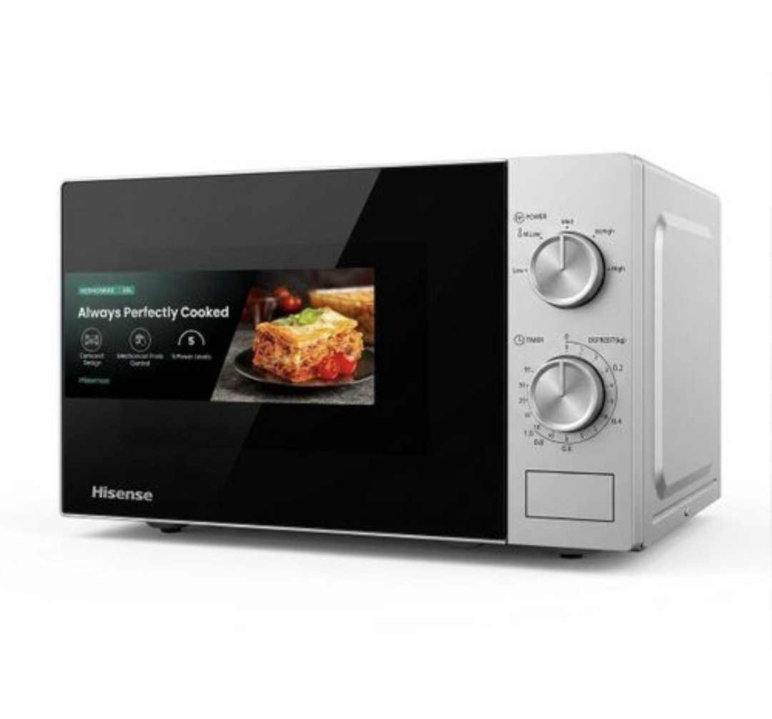 Hisense 20 Liters Electric Microwave 20 L – Silver