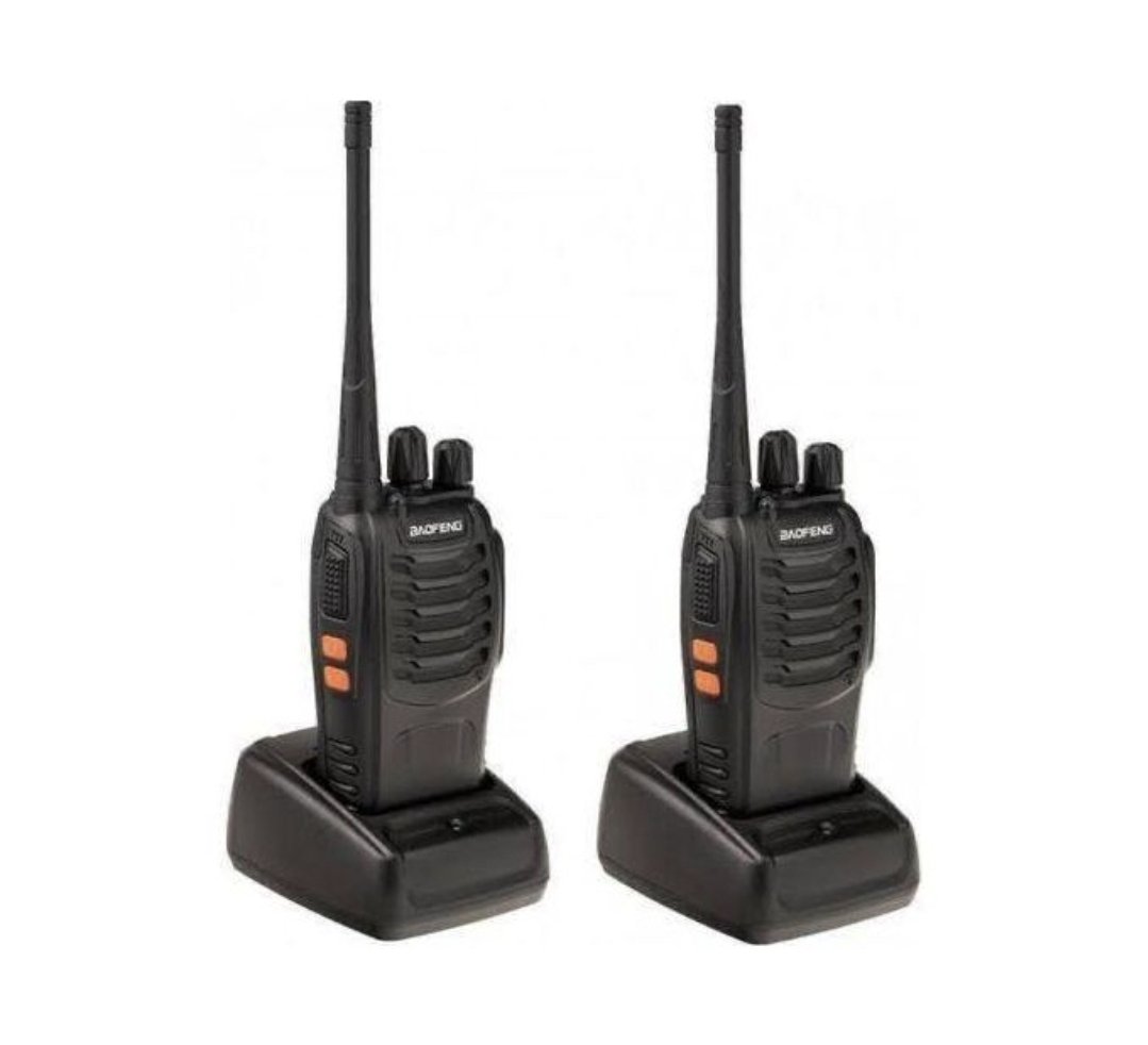 Baofeng Walkie Talkie Radio Call BF-888S Two-Way Pair Of Two - Black