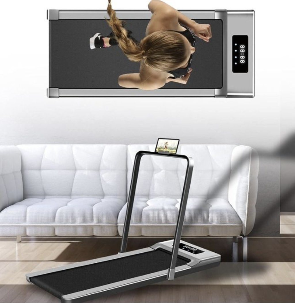 Foldable Home Electric Treadmill / Walking Pad- Grey