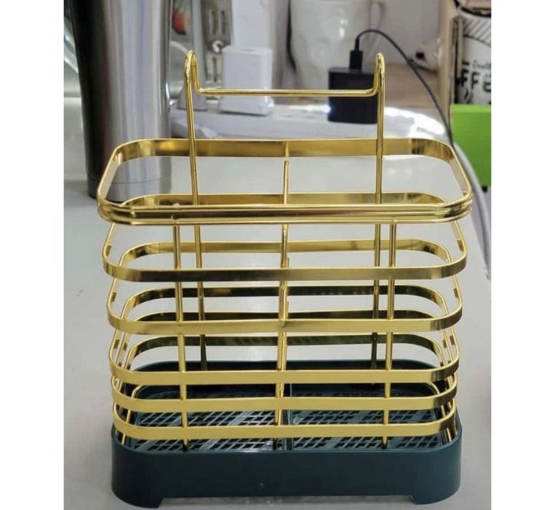 Cutlery Set Holder - Gold