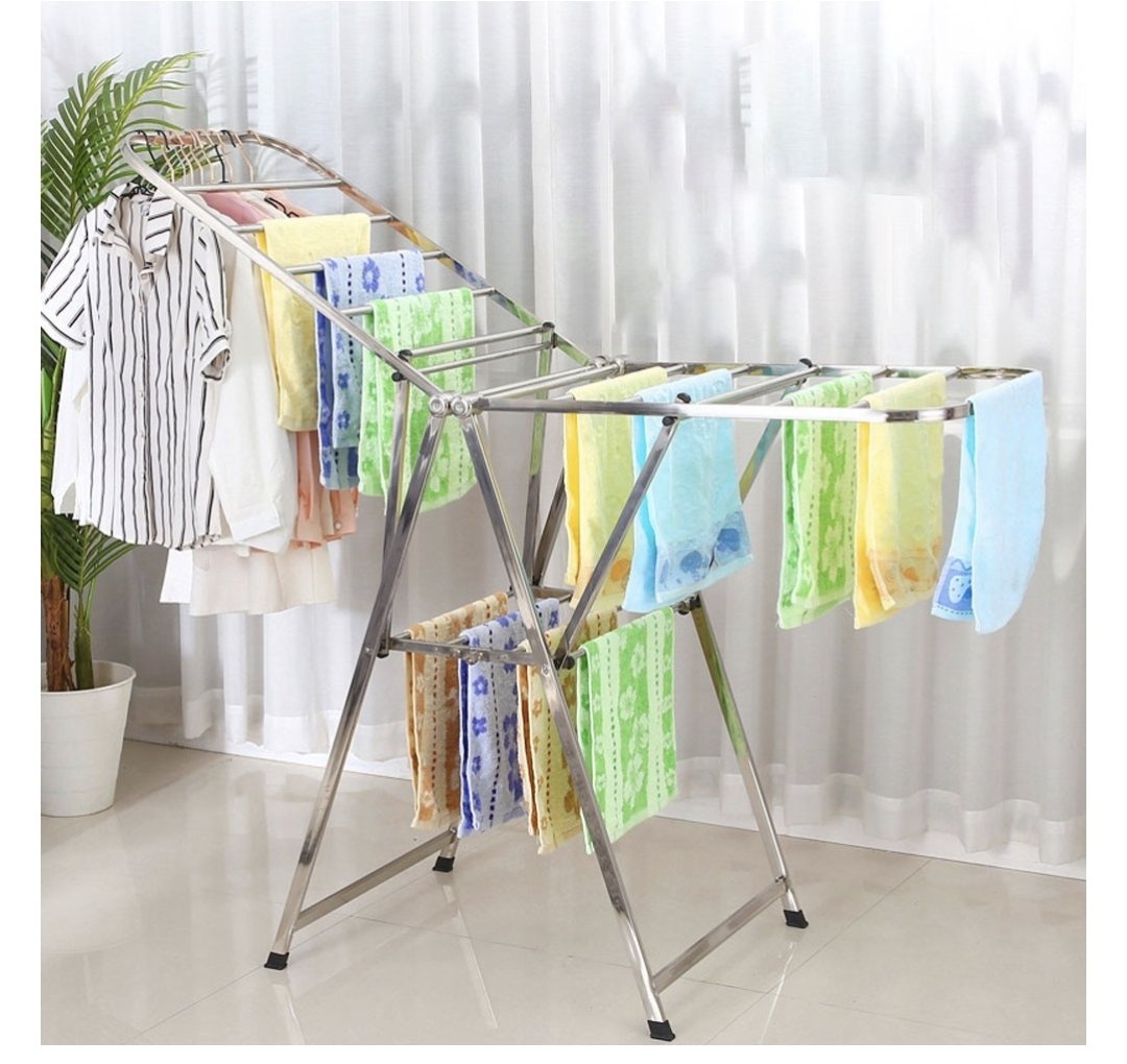 Versatile Folding Strong Metal  Stainless Steel Laundry Drying Rack