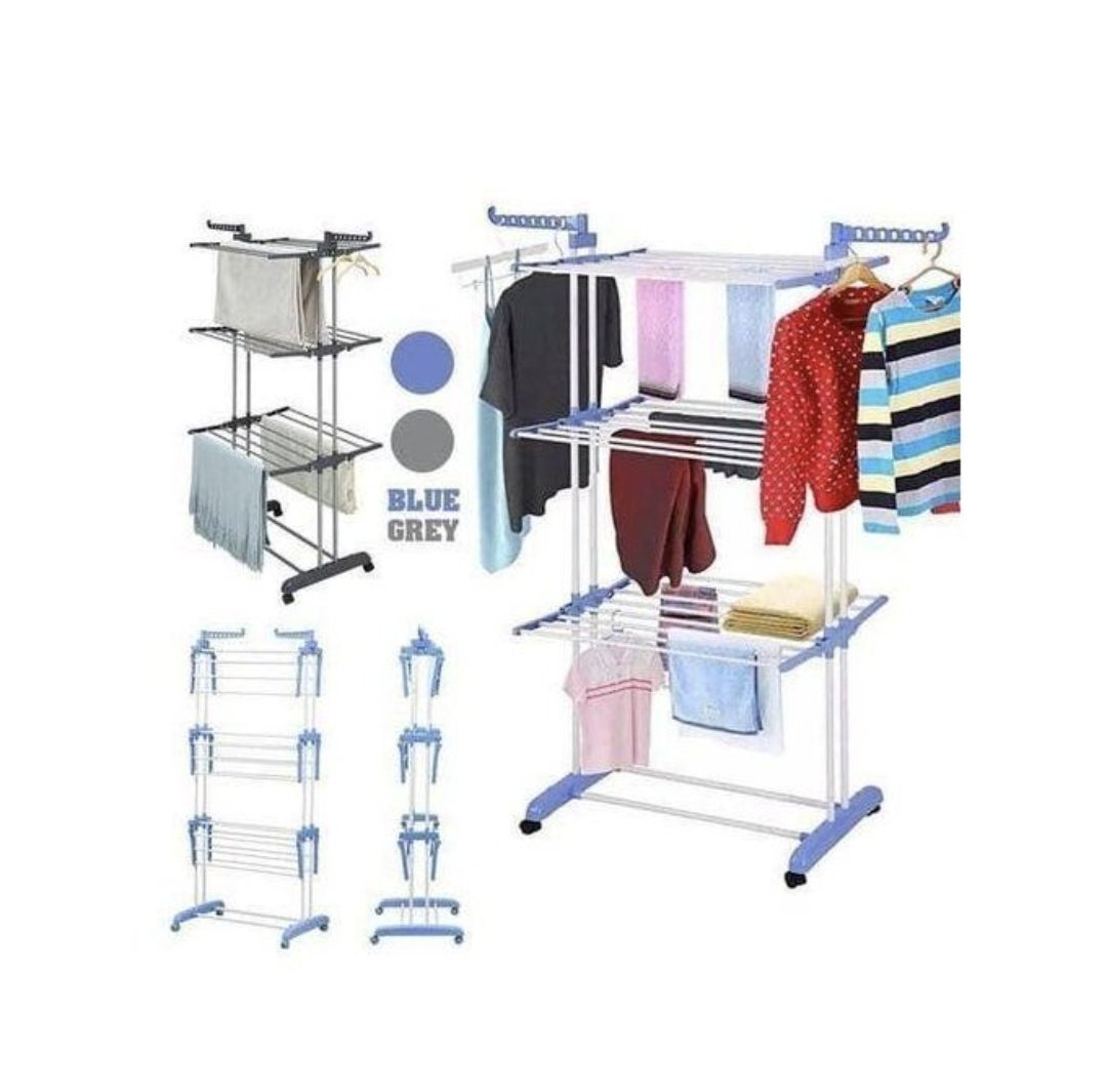 Foldable 3 Layer Cloth Dryer Rack-multi