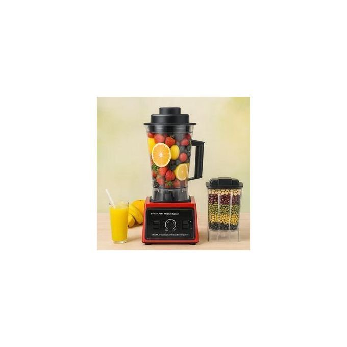 SILVER CREST 4L Commercial Blender & Grinder – Heavy-Duty -Red