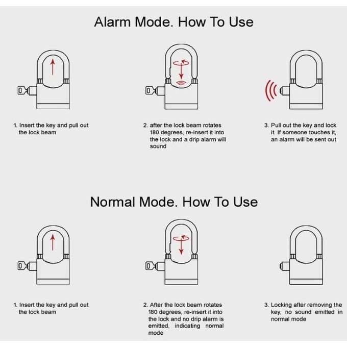 Alarm Padlock with Siren
