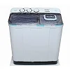 Smartec 7kg Semi-Automatic Twin Tub Washing Machine with Spin Dryer – White