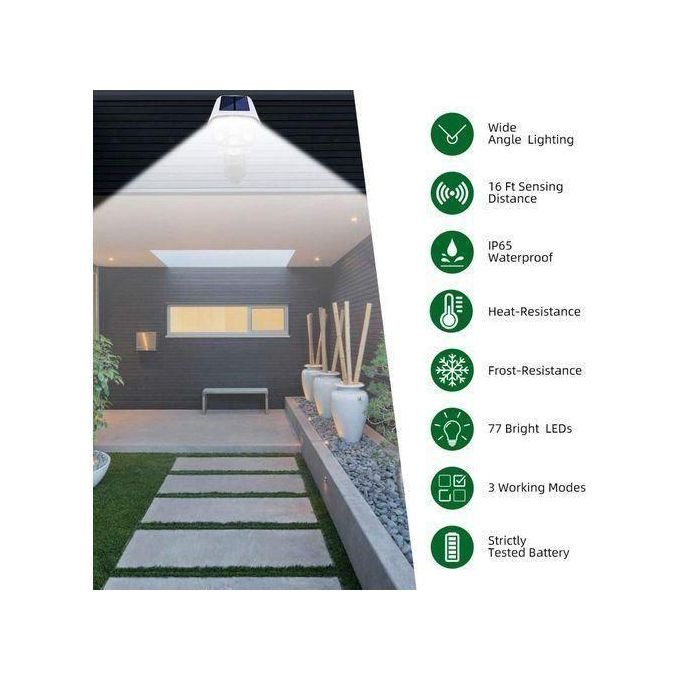 Solar Simulation Camera Wall Lamp – Remote Control & Motion Sensor