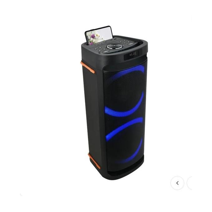 Sonashi SPS-8020R Dual 6.5-Inch Rechargeable Speaker – Black
