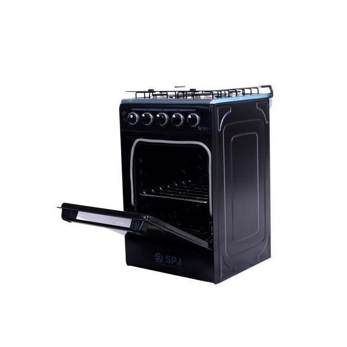 SPJ 50×50cm 3 Gas + 1 Electric Freestanding Cooker with Gas Oven - Black