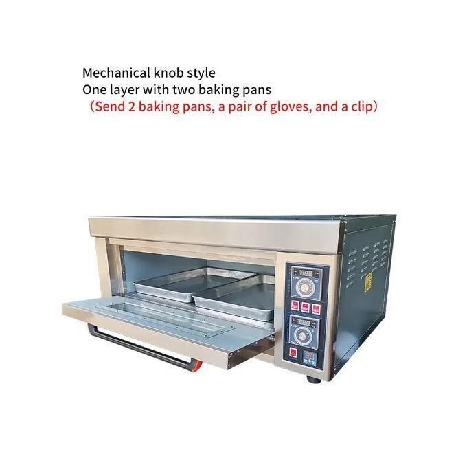 Commercial Bakery Electric Oven – 1 Deck 2 Tray Stainless Steel