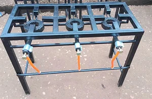 Heavy-Duty 3 Burner Commercial Gas Stove