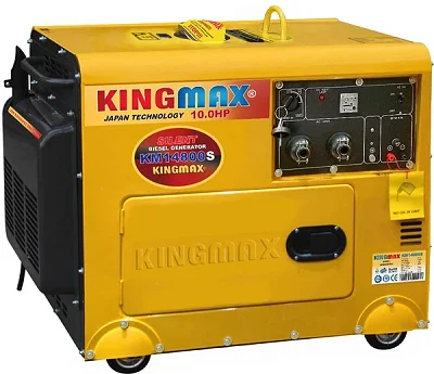 King Max KM14800S 6KVA Silent Diesel Generator – 6.5KW Max Output, Electric Start