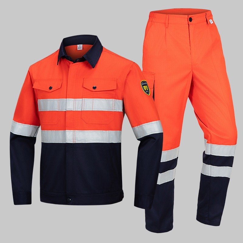 Heavy Duty  High Visibility Construction Work Uniform Set
