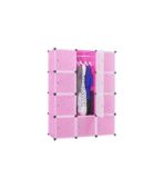 Pink Plastic Wardrobe 3Column