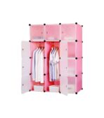 Pink Plastic Wardrobe 3Column