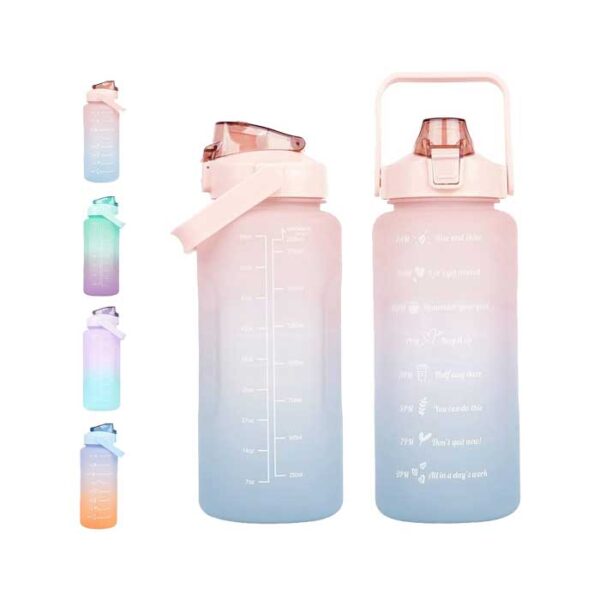 2 Litre Water Bottle with Straw