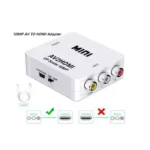 1080P Mini AV to HDMI Converter AV to HDMI RCA Composite video audio signals to HDMI