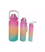 3 pcs motivational water bottles