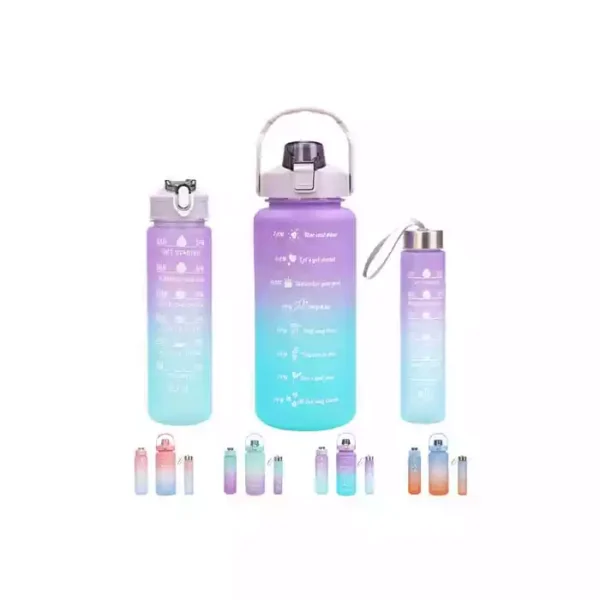 3 pcs motivational water bottles