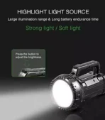 DP Rechargeable Flashlight Torch