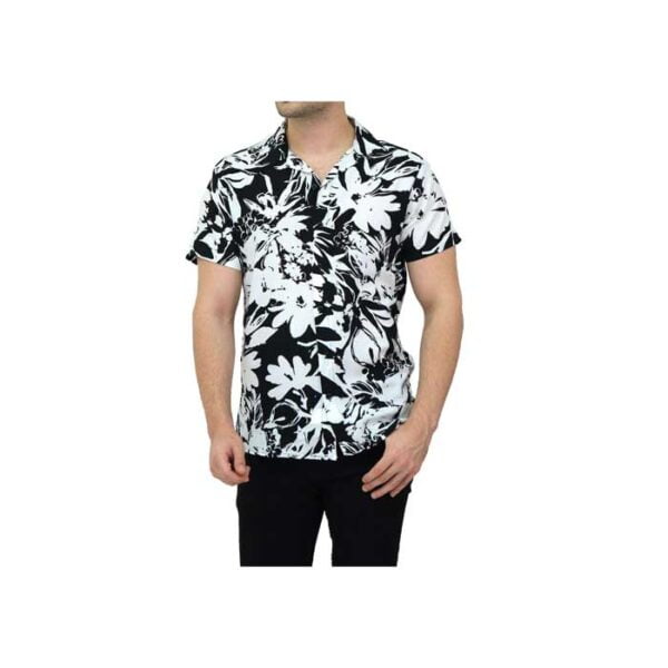 Vintage Cotton Short sleeve shirts Black/White