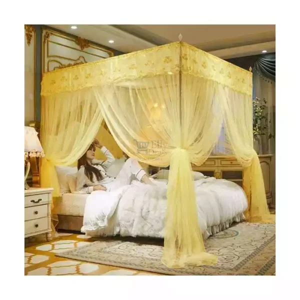 4 Stand Pole Mosquito Net - Cream