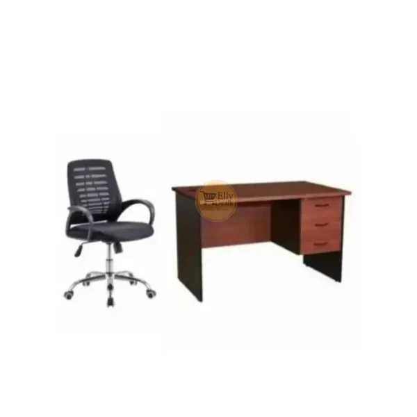A Set Of Office Chair And A Table