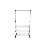 Cloth & Shoe Rack - Black,White