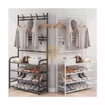5 Tiers Coat Rack Shoe Rack Wall