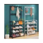 Coat Hat Storage Rack With Shoe Storage Shelf