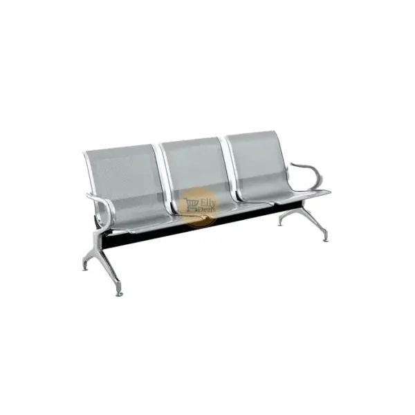 Durable Waiting Chair Silver