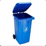 120L Dust Bin/Waste Bin 2 Wheels – Blue
