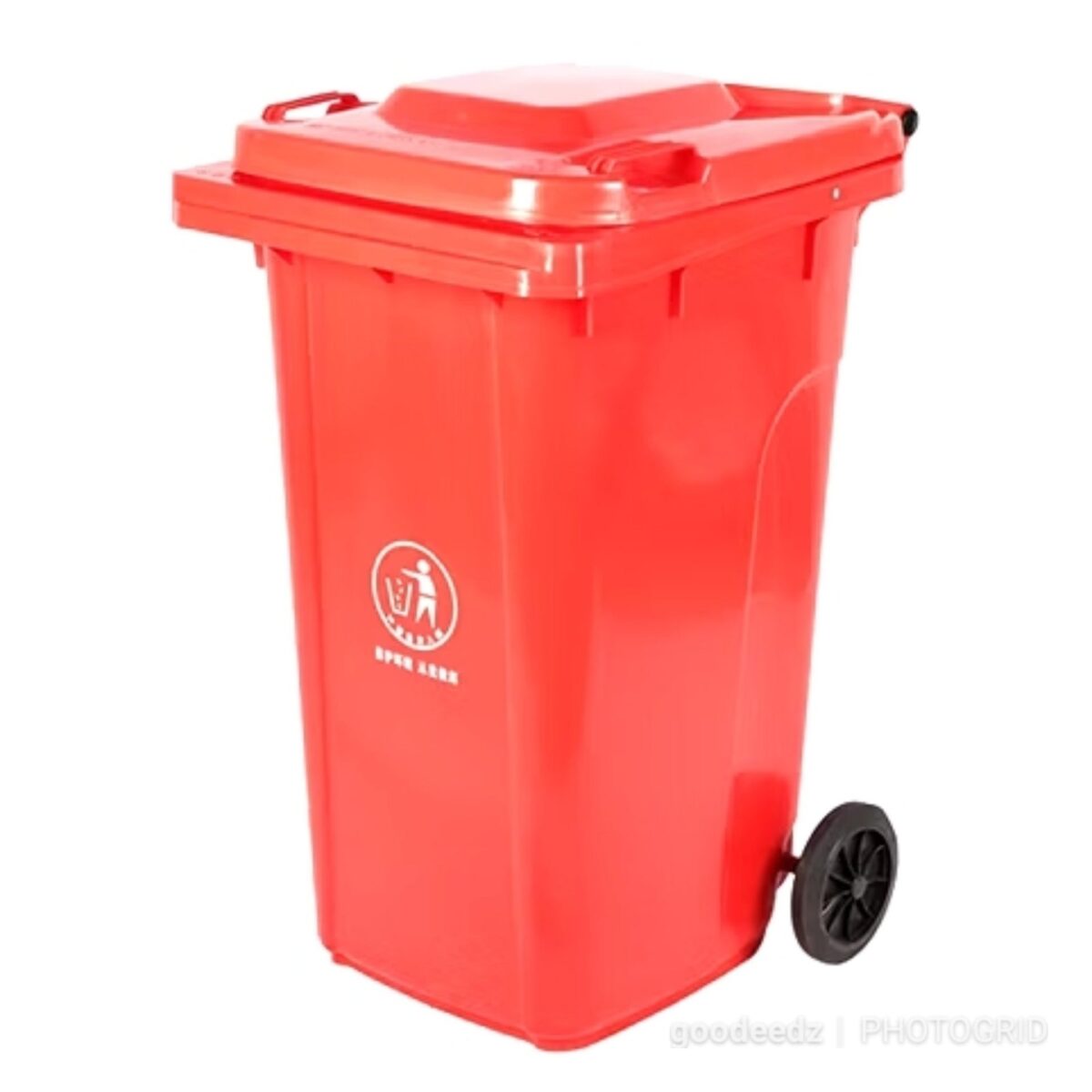 1002135842.jpg 240L Dust Bin/Waste Bin 2 Wheels – Red - Image 1