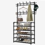 5 Layer Shoe Rack, Hat & Coat Rack – Black