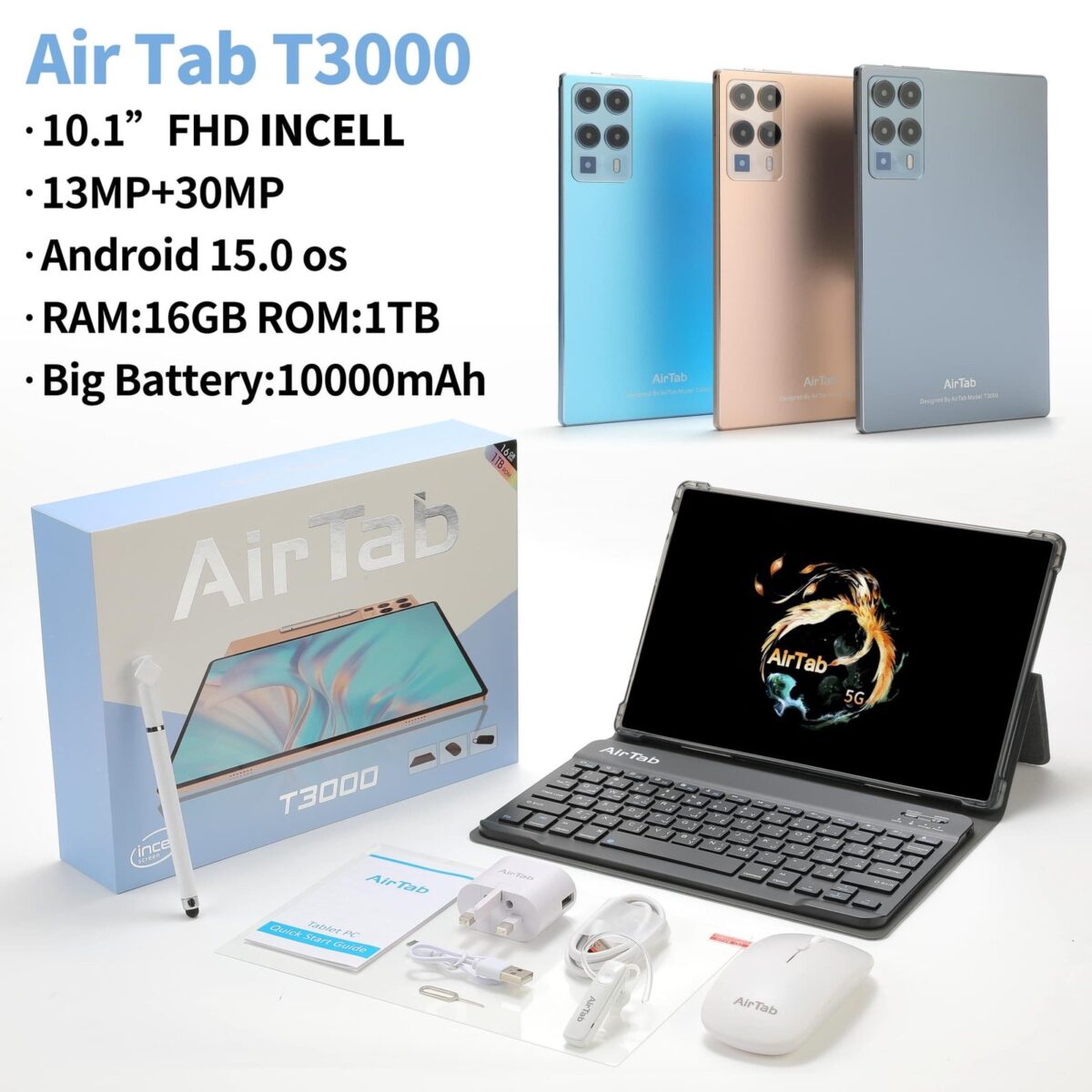 1003810524.jpg AirTab T3000 PC Android Tablet 10Inch Screen Display 16GB RAM - Image 1