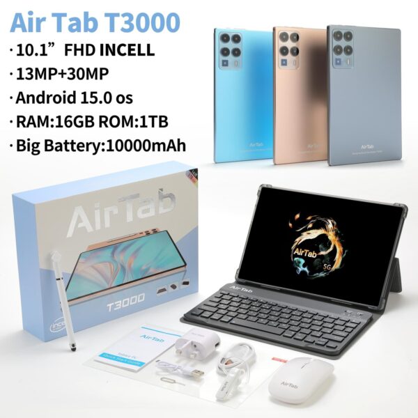 AirTab T3000 PC Android Tablet 10Inch Screen Display 16GB RAM